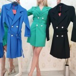 Rochie verde tip sacou - imagine 5