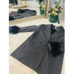 Sacou masculin oversized,cu pene,IMPERIAL - imagine 2