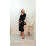 Rochie Roz,midi,din crep - imagine 7