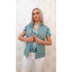 Vesta verde de primavara ,subtire, din fas